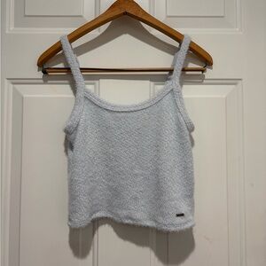 Hollister Soft Powder Blue Knit Camisole, cropped, Medium